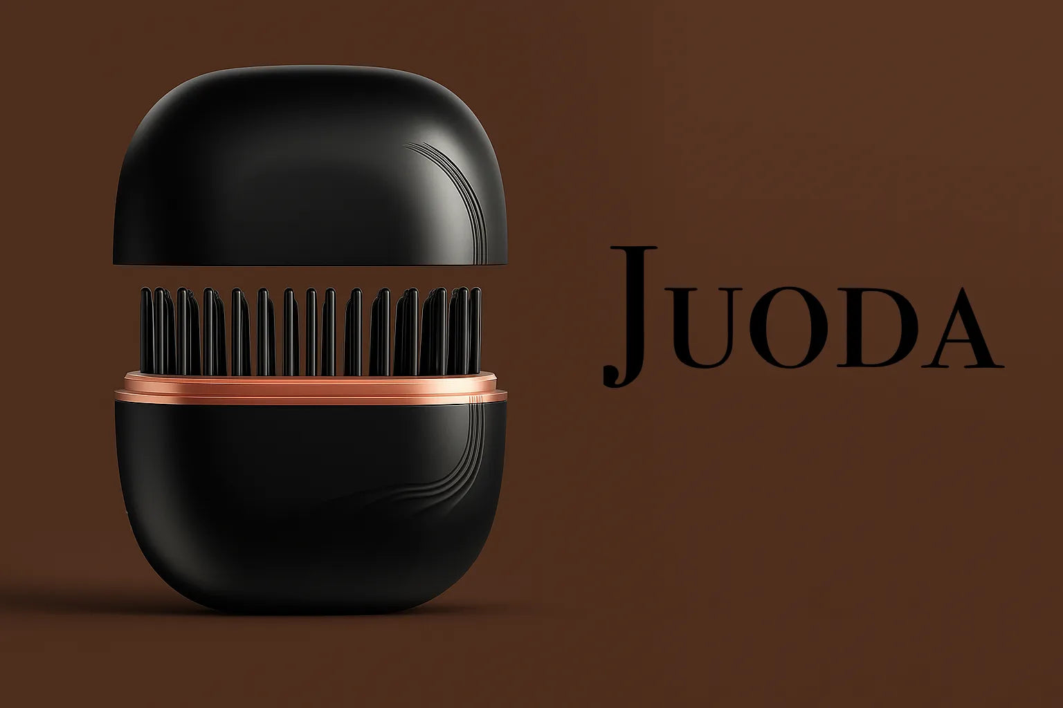 Juodas nešiojamas plaukų tiesintuvas